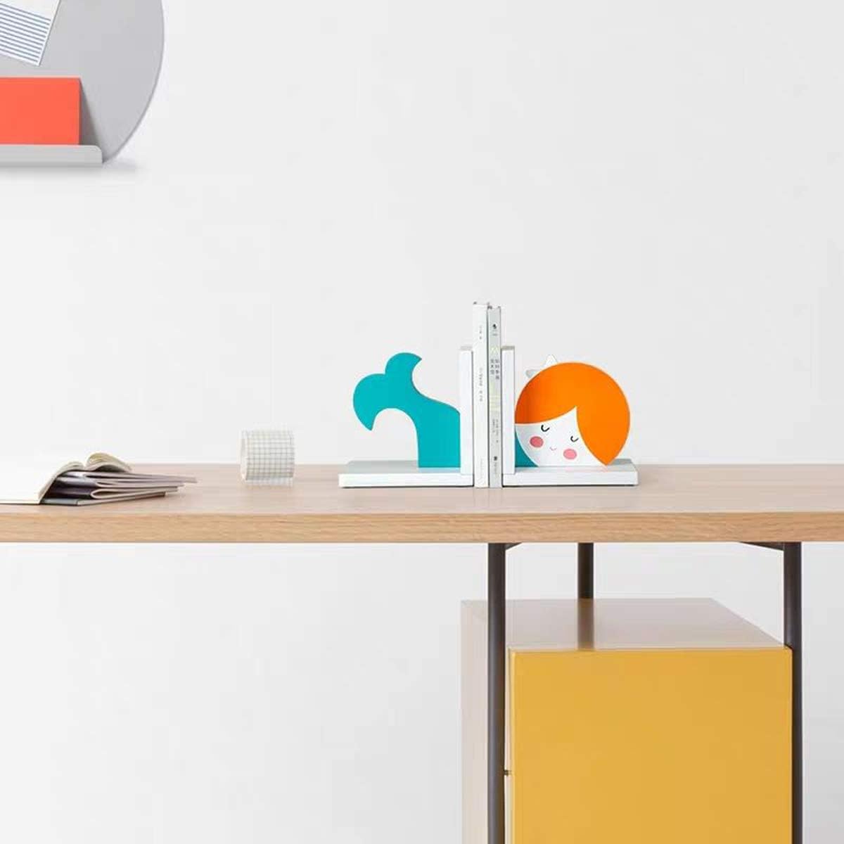 Wood Mermaid Bookends Nursery Room Kids Room Decorative Little Mermaid Bookends