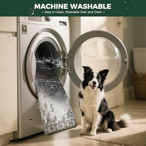 Image of FXW Washable Pee Pads for Dogs, Puppy Pads with Super Absorbent, Specifically Designed for 36inch Cages, 23 inch x 35 inch Rectangle, Boho, 2 Packs