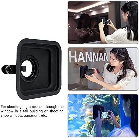 PROfezzion Phone Lens Hood, Anti-Reflection & Mobile Phone Filter Clip Kit for iPhone 14 14 Pro 13 12 11 X XR XS Samsung Huawei Photography Shooting through Glass/Window, Block the Reflections