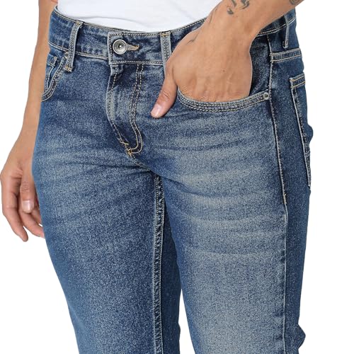 Image of Spykar Men's Skinny Fit Low-Rise Casual Jeans