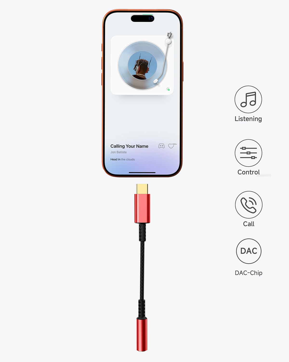 LERTOSEN USB Typ C auf 3,5 mm Buchse Kopfhöreranschluss-Adapter, (2er-Pack) USB C auf Aux-Audio-Dongle-Kabel, kompatibel mit iPhone 15 Pro Max/15 Pro/15 Plus, Galaxy S24/S23/S22/S21 Ultra, iPad Pro,