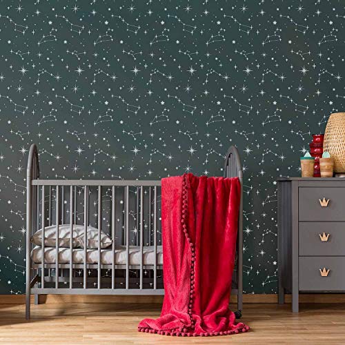 Constellations Wall Stencil â€“ Celestial Stencils for Wall Painting â€“ Reusable Stencil for Painting Walls â€“ Try Stencil Instead of Wallpaper and Save Lots on Room Makeover â€“ Wall Stencil
