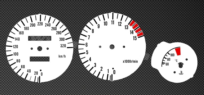 Compte-tours et compteur YZF600R Thundercat blanc cadran moto 1996-2003