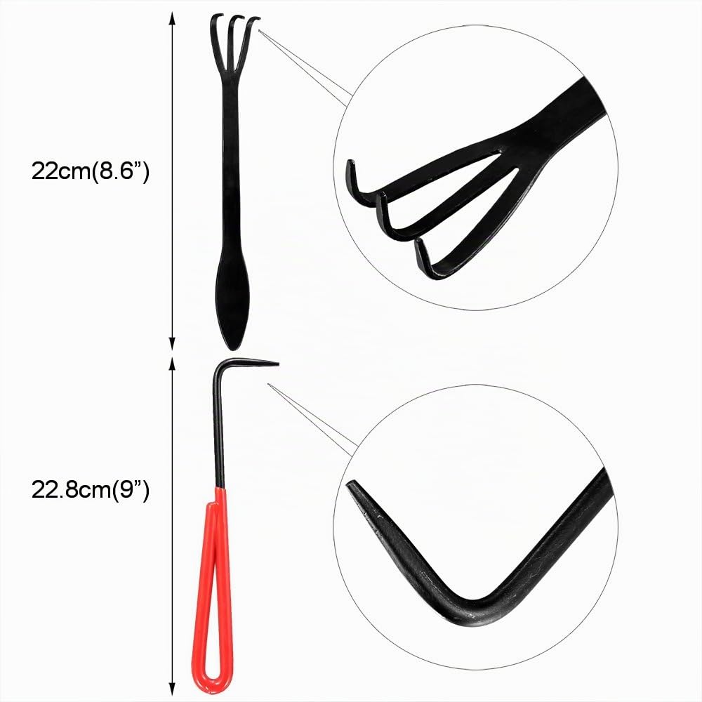 Audeuk - Juego de Herramientas para bonsái, 10 Piezas, con Tijeras, cizalla y cortadores de Acero al Carbono, Alambre para Plantas, Caja de Nailon