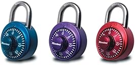 Master Lock 1530DCM Locker Lock Combination Padlock, 1 Count (Pack of 1) Colors May Vary