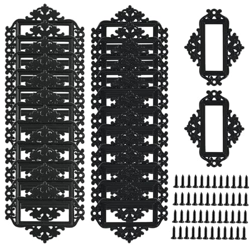 Auvotuis 24Pcs Antique Lace-up Label Holder, 2.17