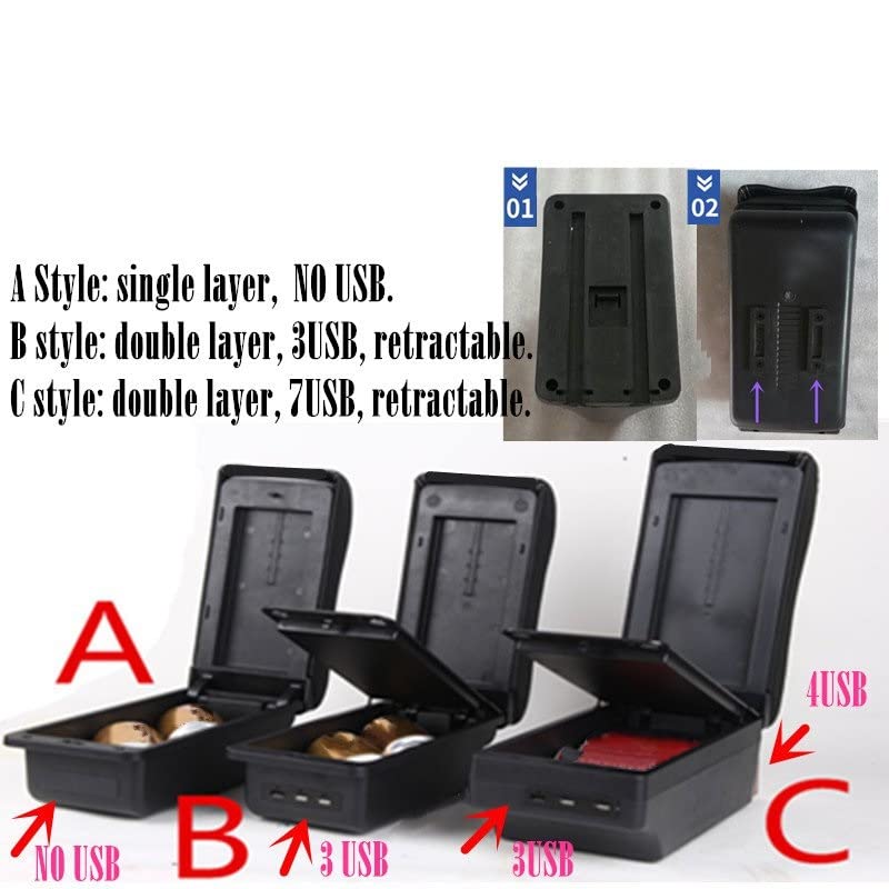 Per Toyota Aygo bracciolo Box per Toyota Aygo Car bracciolo Box Central Storage Box Retrof dedicato con accessori per auto USB