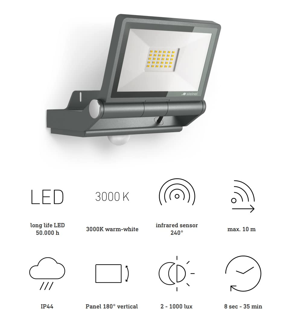 Steinel Reflektor LED XLED PRO ONE Plus S antracyt