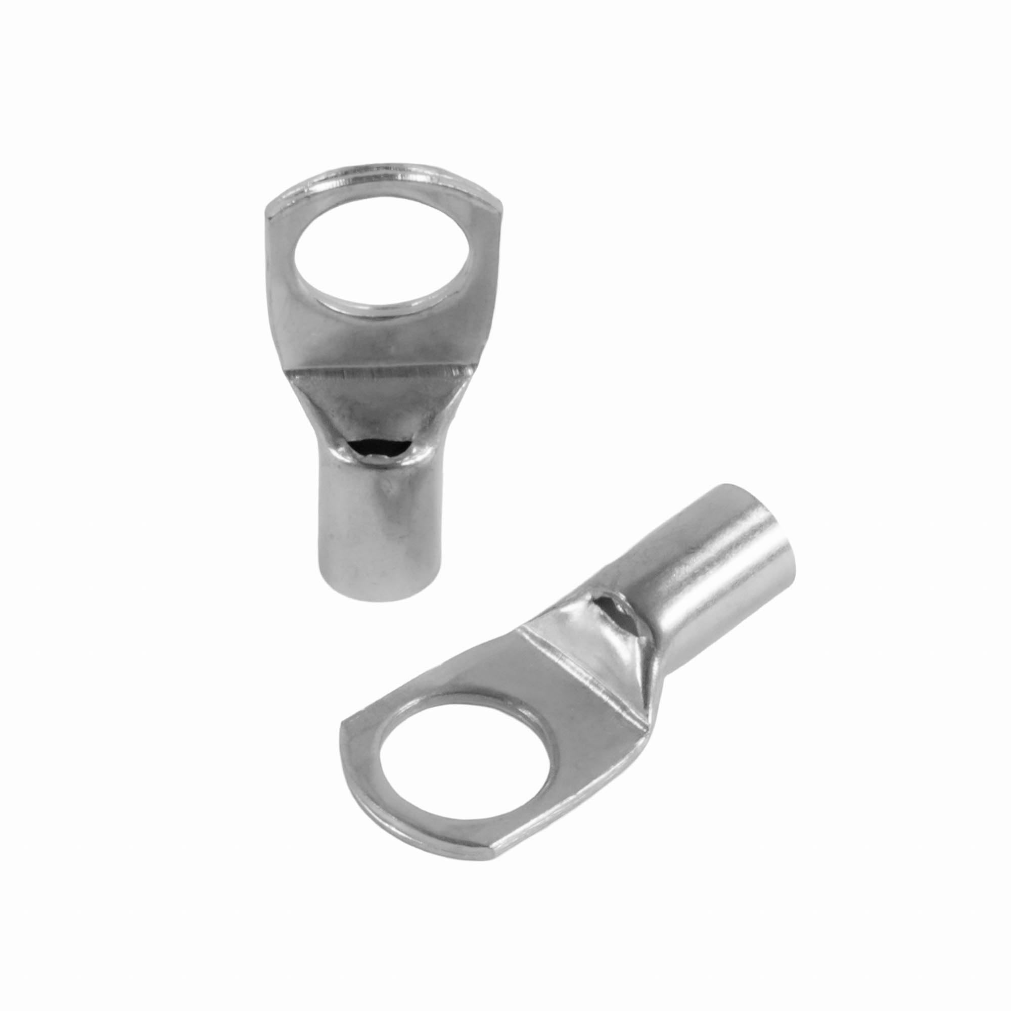 SeKi 14089 16 mm Pack of 10 Tube Cable Lugs Blank M10 Cable Lug Uninsulated, Silver
