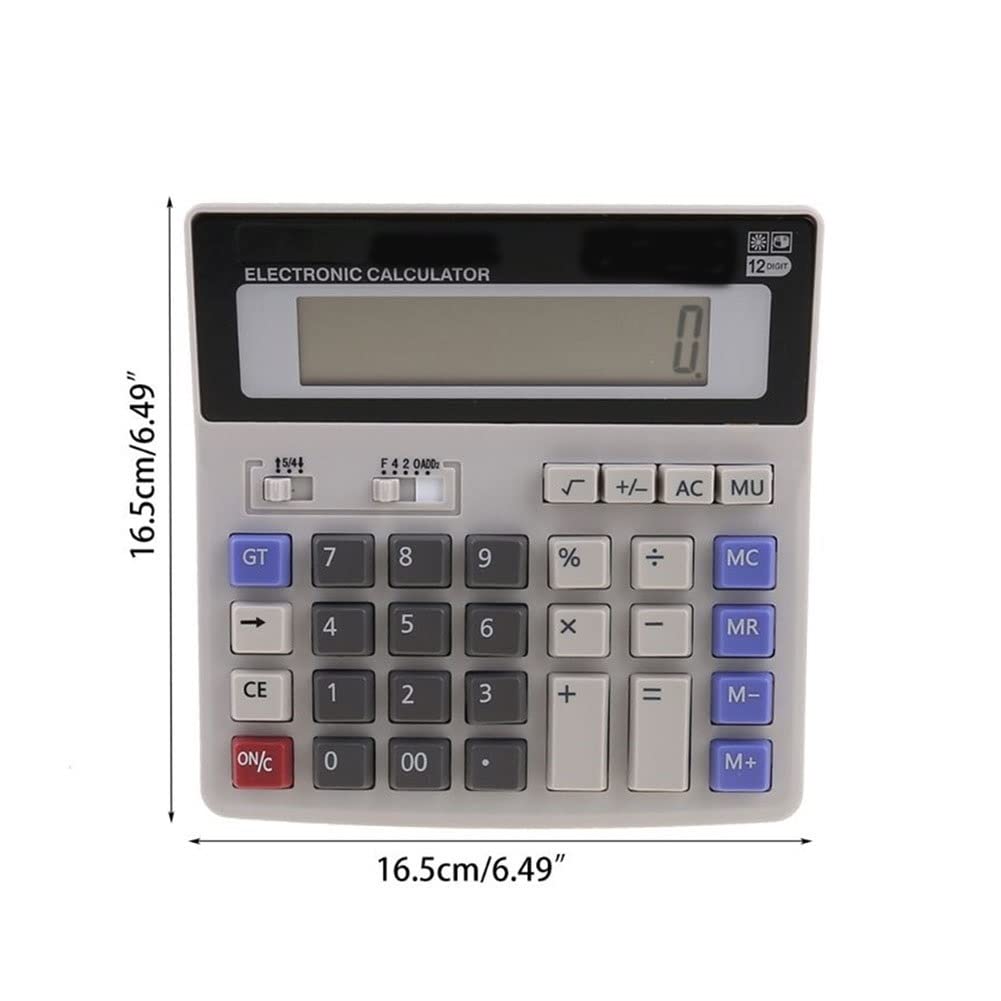 Calcolatrice, Calcolatrice da Tavolo Calcolatrice Elettronica Scientifica di Base Calcolatrici da Tavolo Calcolatrice Palmare con Grande Display LCD a 12 Cifre for Ufficio Scolastico (Colore : 1)