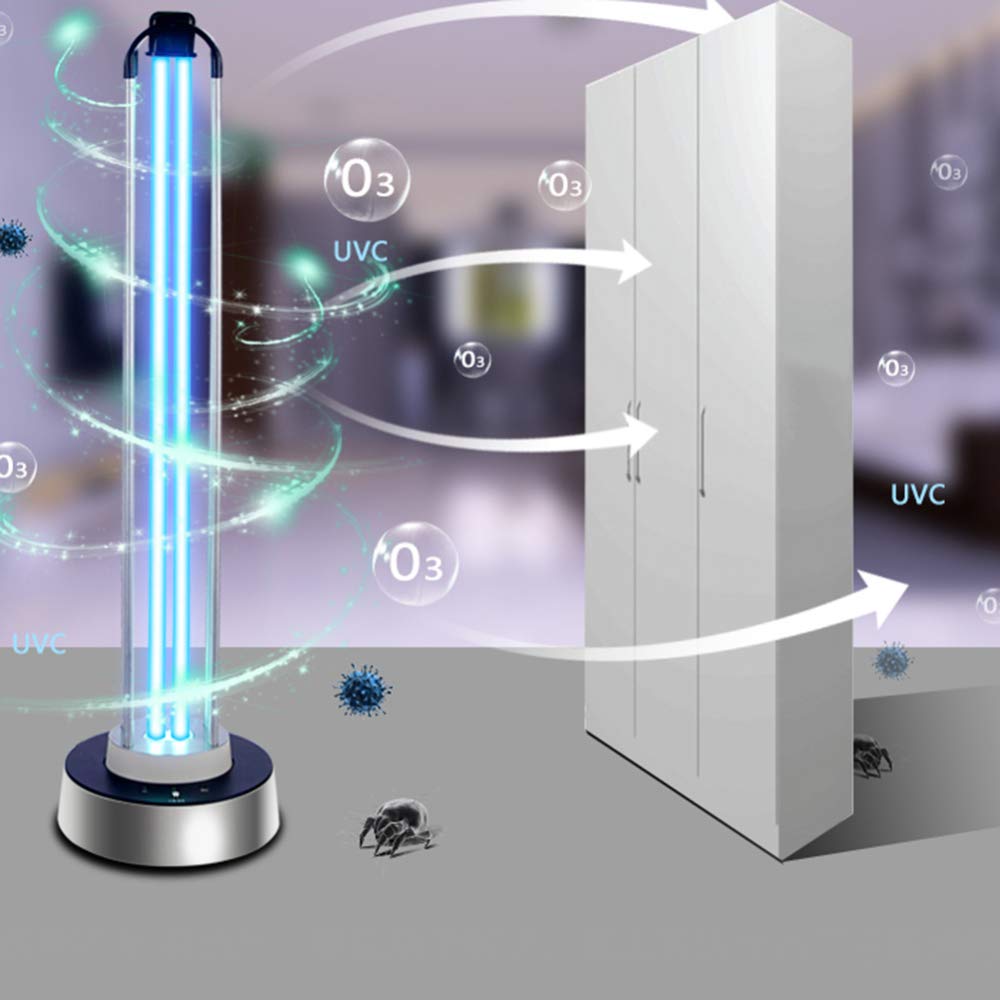 Lampada di disinfezione UV 100W Lampada germicida ad alta potenza Fabbrica di casa Scuola materna Scuola Lampada di sterilizzazione Deodorante all'ozono e rimozione degli acari