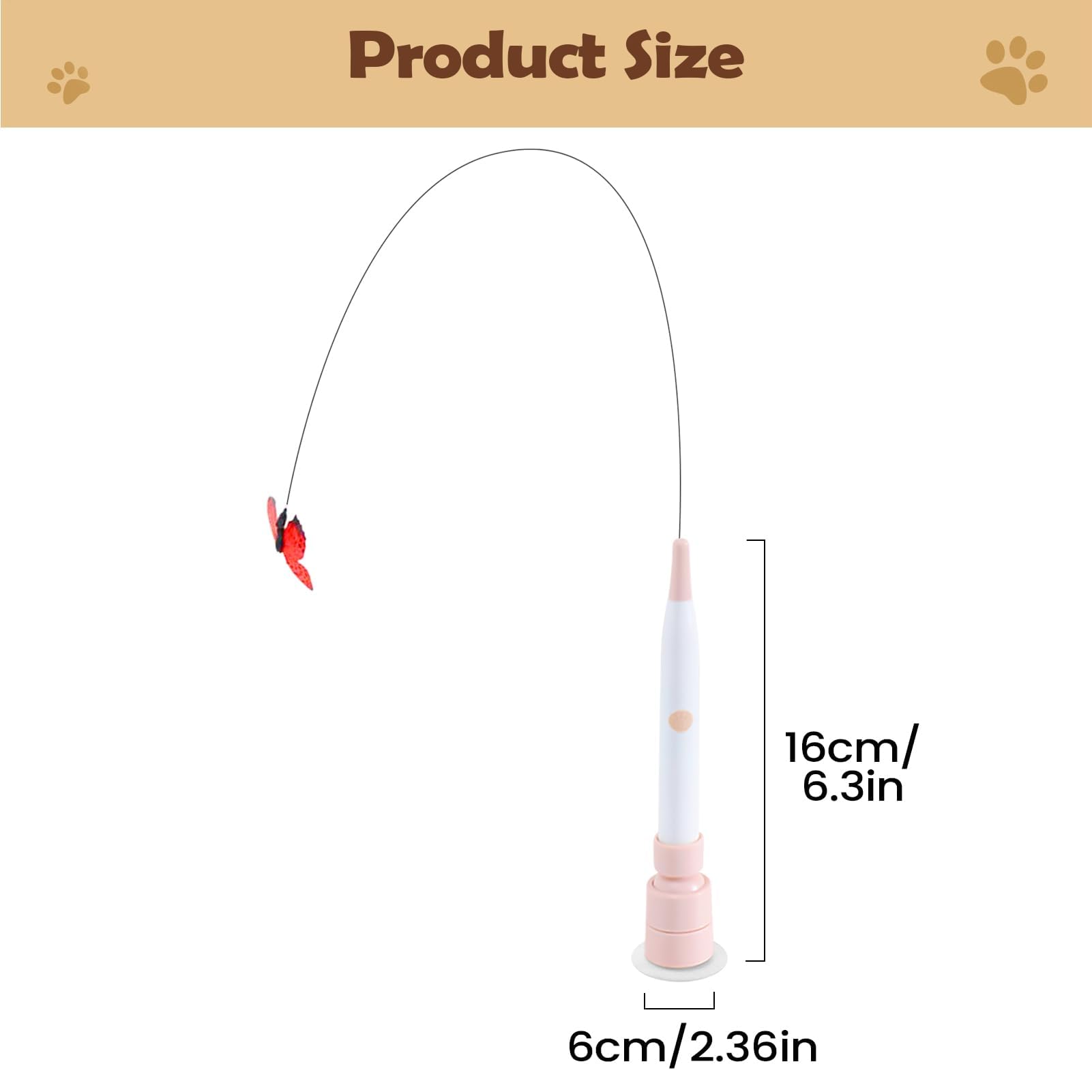 Juguetes para Gatos， Palo de Ejercicio for Mascotas Desmontable 2 Modos: Juguetes interactivos for Gatos Interior