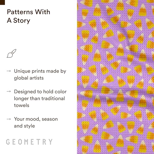 GEOMETRY Kitchen Towels - Quick Dry Microfiber Cloth Dish Towels for Kitchen Drying - Premium Quick Dry Towel - Treat, 18" x 30" - 1 Piece — view 5