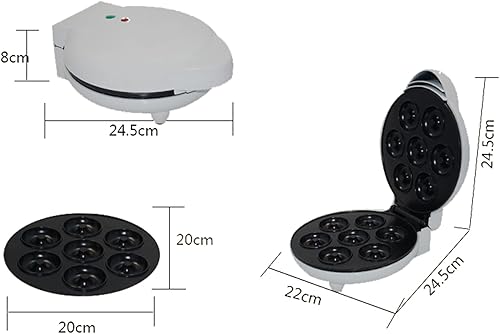 Miniatura 2 de Mini máquina para hacer donas, Mini máquina para hacer donas, Mini Donas Maquina, Donuts hace 7 donas de fácil liberación de disipación de calor