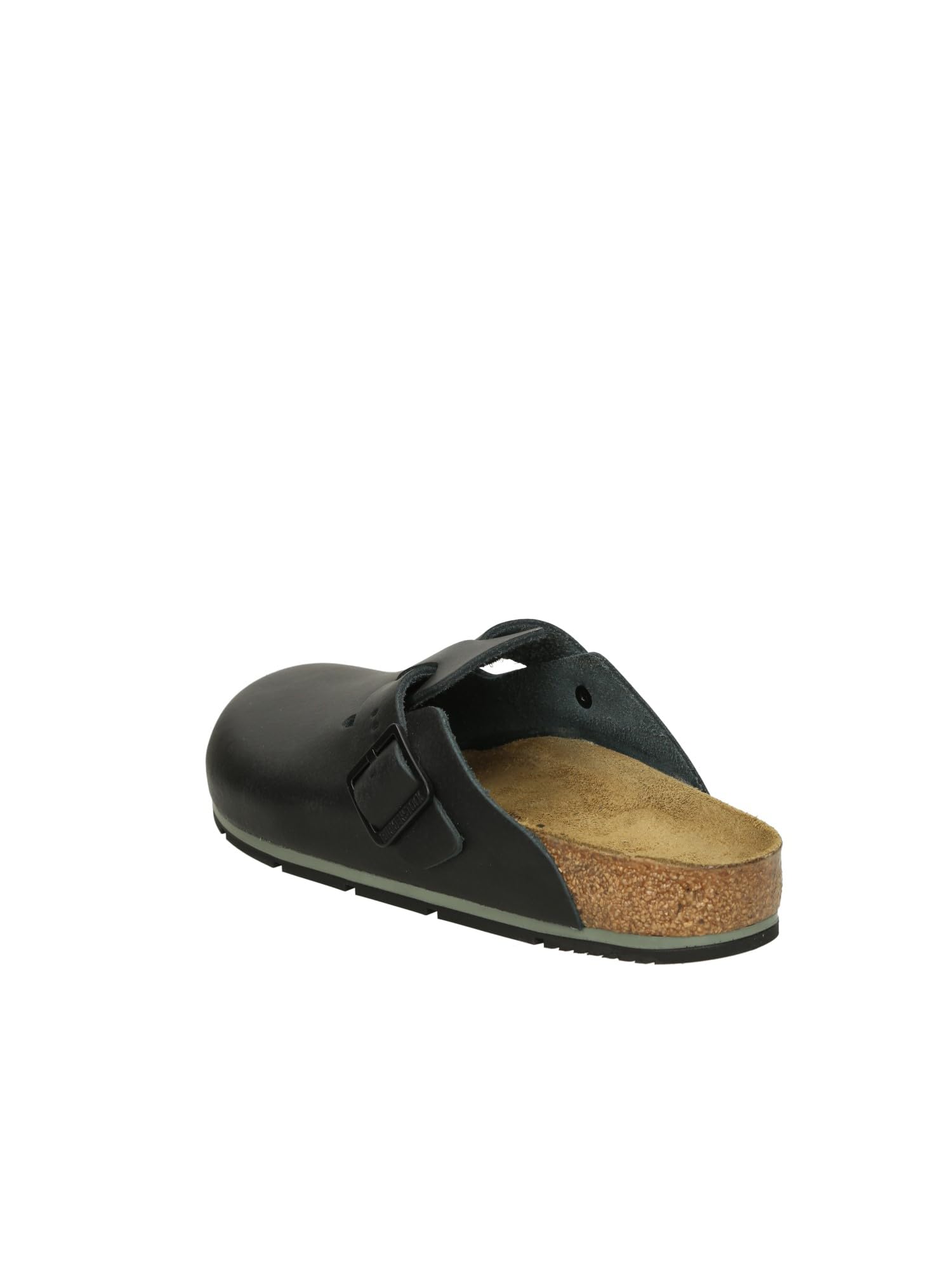 Birkenstock Boston Pro Pantoufles en cuir pour homme et femme – Sabots – Certifié selon la norme EN ISO 20347:2043 – Chaussures professionnelles pour médecine, restauration et service, Noir , 42 EU