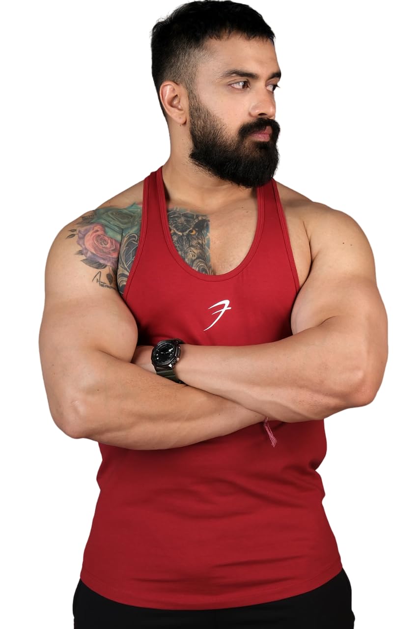 FUAARK Men Gym Tank Tops Sleeveless Sport Vest