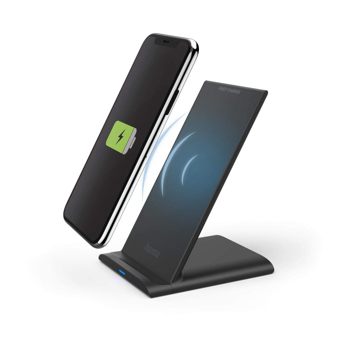 Hama | QI-FC10S Wireless Charger (Fast Charger, 10W, Qi Technology, USB-C Charging Cable) Color Black