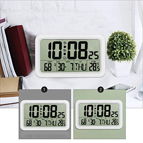 Amosfun Relógios de relógio de parede para idosos digital grande exibição de tempo presentes operado