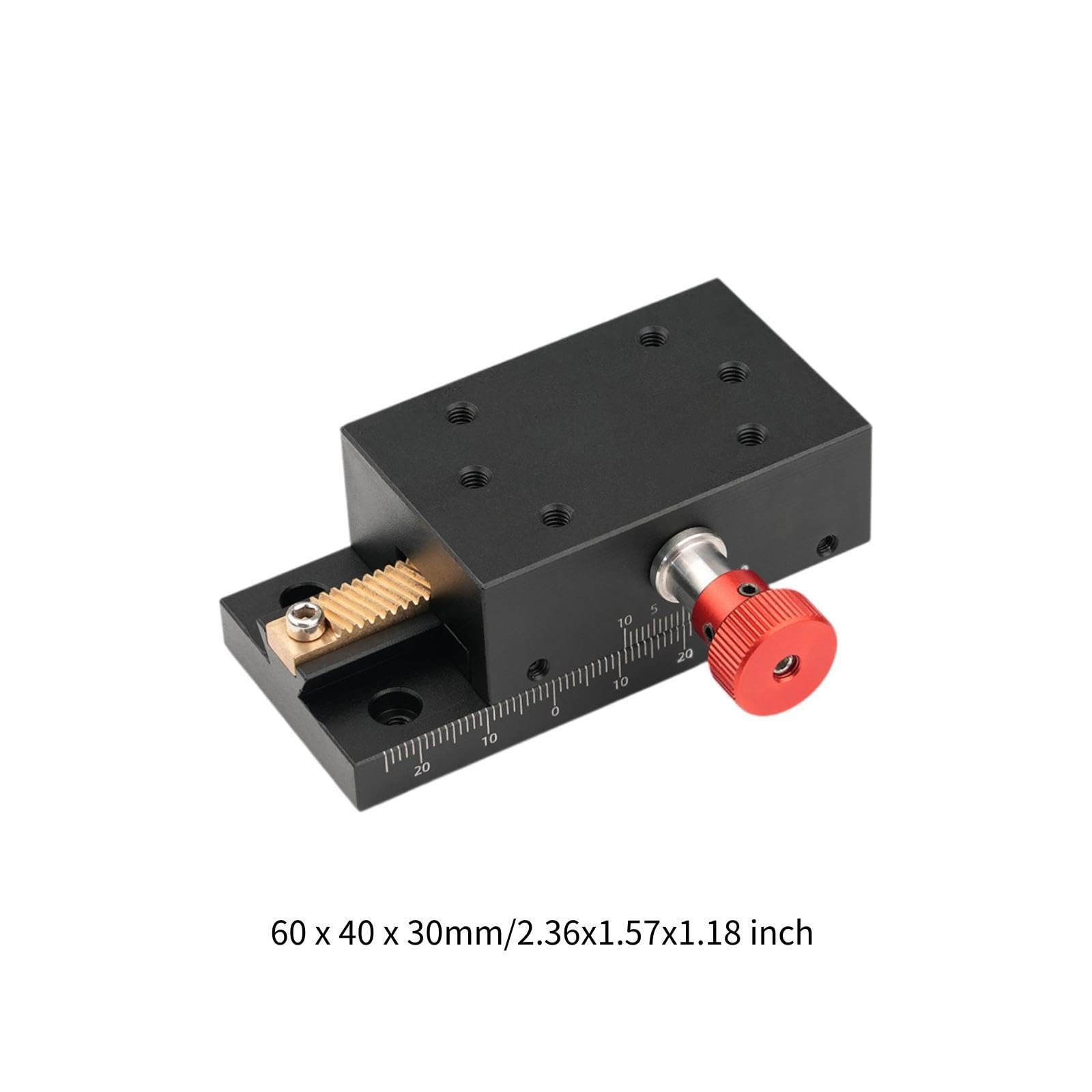 Sharplace x-Achsen-Lineartisch-Hub 40 mm Verschiebung Trimmen der Schwalbenschwanznutführung Feinabstimmung der Schwalbenschwanznut Verschiebungsplattform