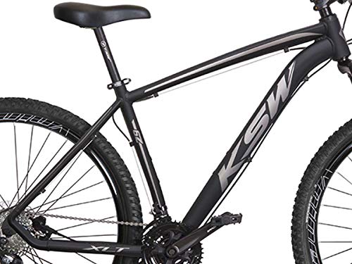 Bicicleta Aro 29 KSW XLT Altus 24v Hidráulico Preto com Prata 21