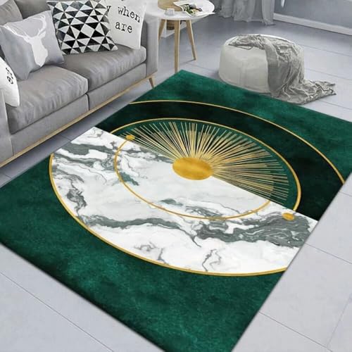 Tapis oriental vert 90x160cm résolvez le manque de style avec ce tapis de salon