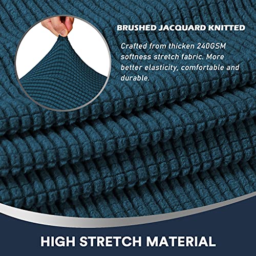 Stretch Sofa Armrest Covers Spandex Jacquard Arm Covers For Chairs And Sofas Anti-Slip Couch Armrest Covers With Sticker Furniture Armrest Protector For Sofa Couch Chair Recliner, Set Of 2, Deep Teal #TOP3