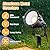 Dooseer 12V Low Voltage LED Landscape Lights, 7W 700LM Warm White Outdoor Waterproof Spotlights, Wired Garden Pathway and Yard Lighting with Connectors (6 Pack)