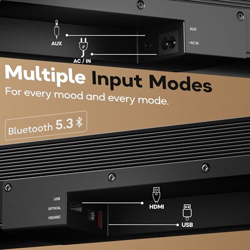 Boult Newly Launched X625 5.1ch Dolby Digital 625W Bluetooth Soundbar with Down-Firing Subwoofer Surround Sound Home Theatre, Dedicated DSP, USB/HDMI/AUX & Optical Fiber Connectivity Speaker for TV 12 51OlkCkPRNL
