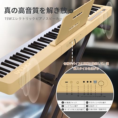 IKTMI 電子ピアノ 88鍵盤 290-XB の商品画像 4