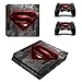 Produktbild PS4 Slim PlayStation4 Slim Designfolie Sticker Skin Set für Konsole + 2 Controller by Funky Planet (PS4 Slim Red Superman)