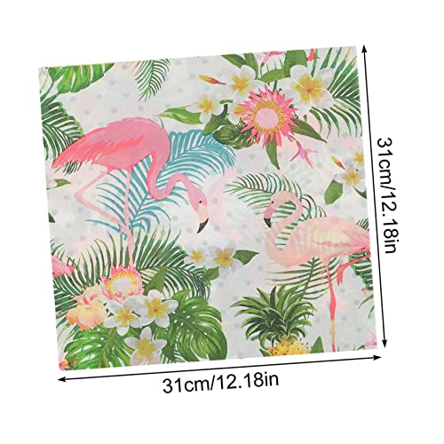 ABOOFAN 18 Pçs Bolo Flamingo Decoração De Mesa De Casamento Decoração De Verão Louça De Praia Guarda