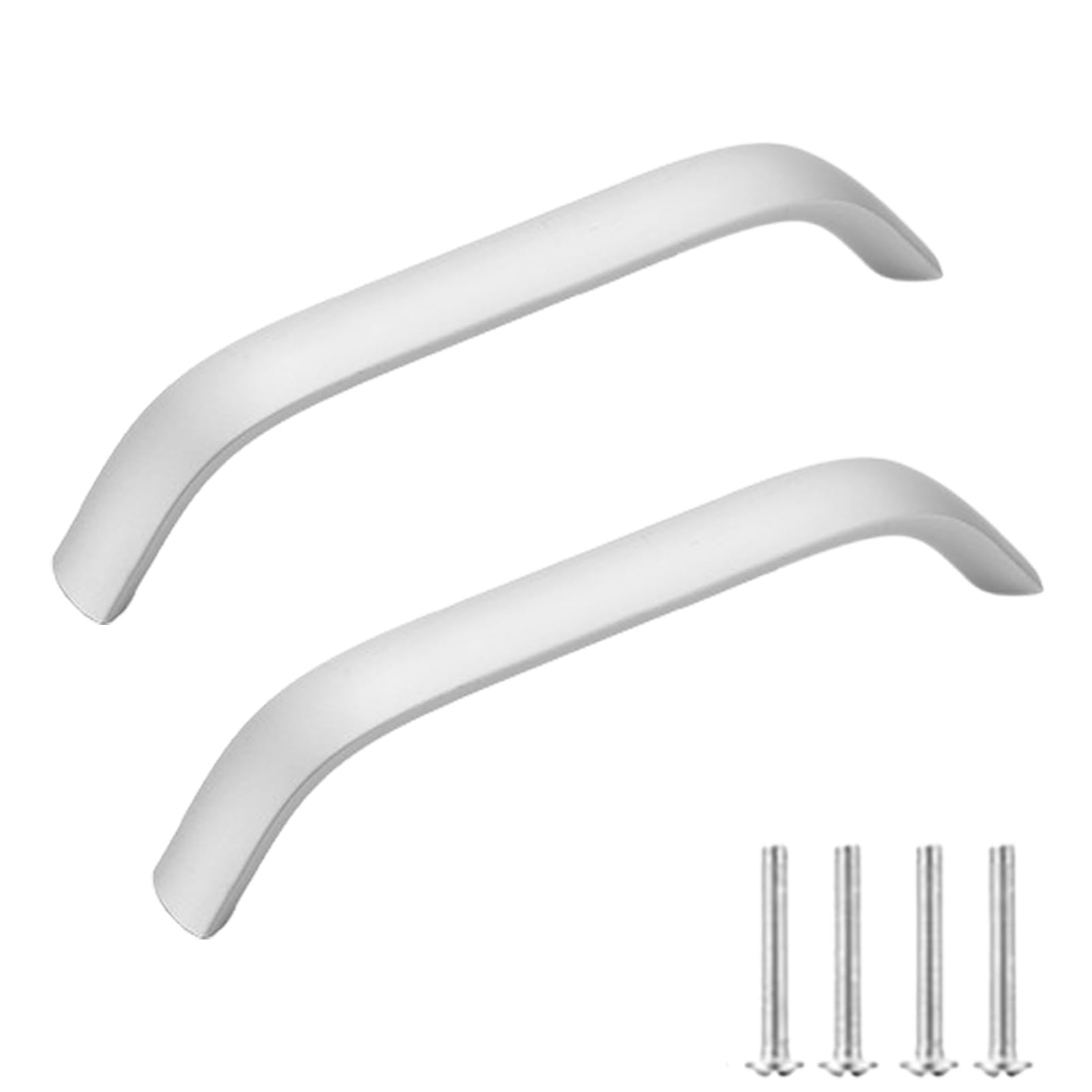 Steytemd Silver Cabinet Handle 2 Pack Handle For Furniture Door Modern-96Mm/3.8In
