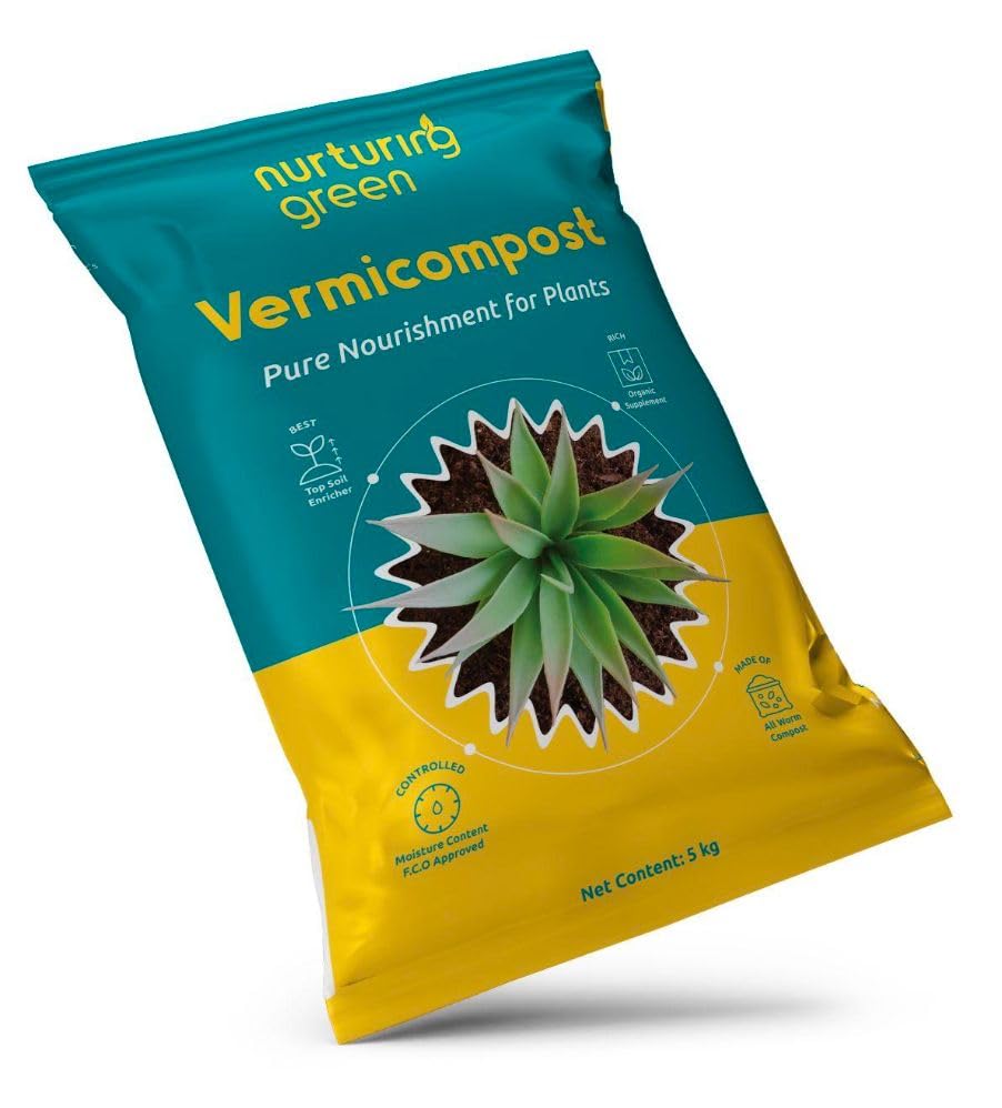 See full amazon price history chart for Nurturing Green® 5kg Vermicompost | Organic Fertilizer with NPK for Healthy Plant Growth | Chemical-Free | Boosts Soil Fertility and Microbial Activity | Perfect for Home Gardens & Indoor Plants Nurturing Green® 5kg Vermicompost | Organic Fertilizer with NPK for Healthy Plant Growth | Chemical-Free | Boosts Soil Fertility and Microbial Activity | Perfect for Home Gardens & Indoor Plants (B0DG33MGR9) Amazon Price History, Amazon Price Tracker
