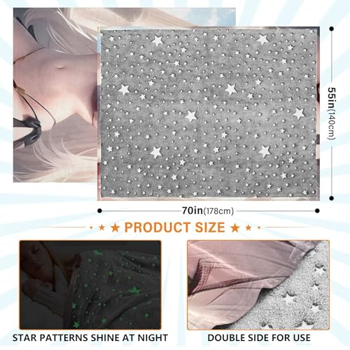 Traje de baño sexy de anime manta de playa suave multiusos para sofá 4
