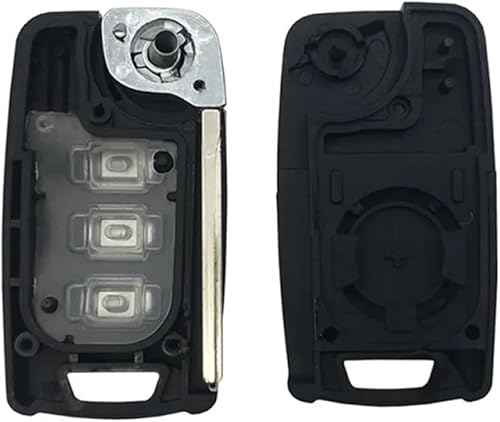 Miniatura 2 de Fundas para llavero de coche para SsangYong Korando Actyon C200 20162017, 3 botones plegables para llave de coche