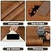 Wood Walnut Conntact Paper Peel and Stick - Brown Wooden Grain Vinyl Wrap Wallpaper Roll - Self Adhesive Kitchen Countertop Waterproof Wall Paper - Removable Cabinet Wall Covering 17.71''x118''