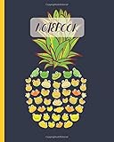  Notebook: Cute Frog Face Pineapple Graphic - Lined Notebook, Diary, Track, Log & Journal - Gift Idea for Boys Girls Teens Men Women (8\"x10\" 120 Pages)