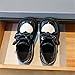 Kids Girl Anti Skid Fashion Solid Oxfords Shoes for Spring Autumn Outdoor School Daily Walking Trekking Travel Holiday Black Toddler 8.5
