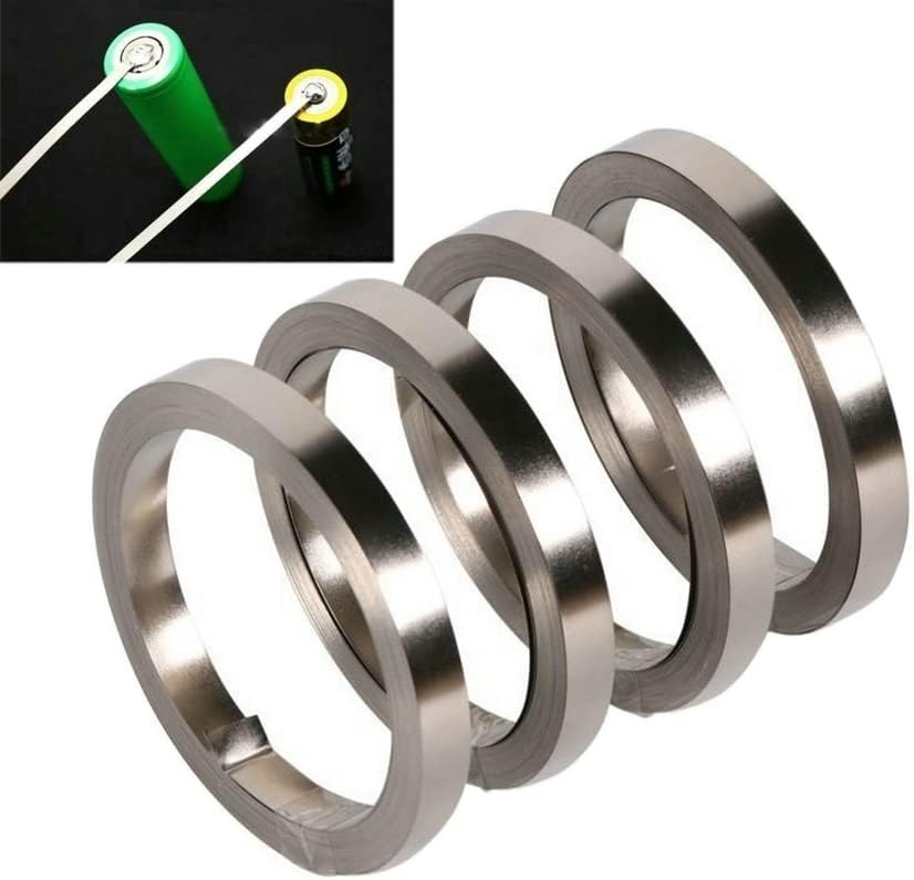 1KG/Roll 0.1MM Li-Ion Battery Nickel Sheet Plate Nickel Plated Steel Belt Strip Connector Spot Welding Machine Battery Welders (0.1X15MM)