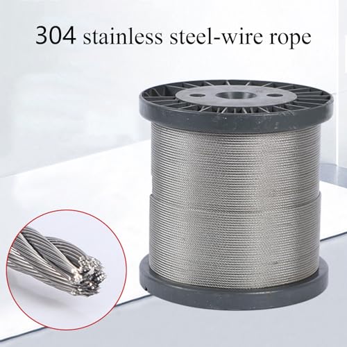 Cable de acero inoxidable 304 de 18 mm y 7x19 hilos para tirolesa y uso industrial 4