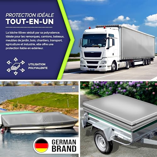 Bâche camion imperméable tillvex® bâche extérieure robuste - 6
