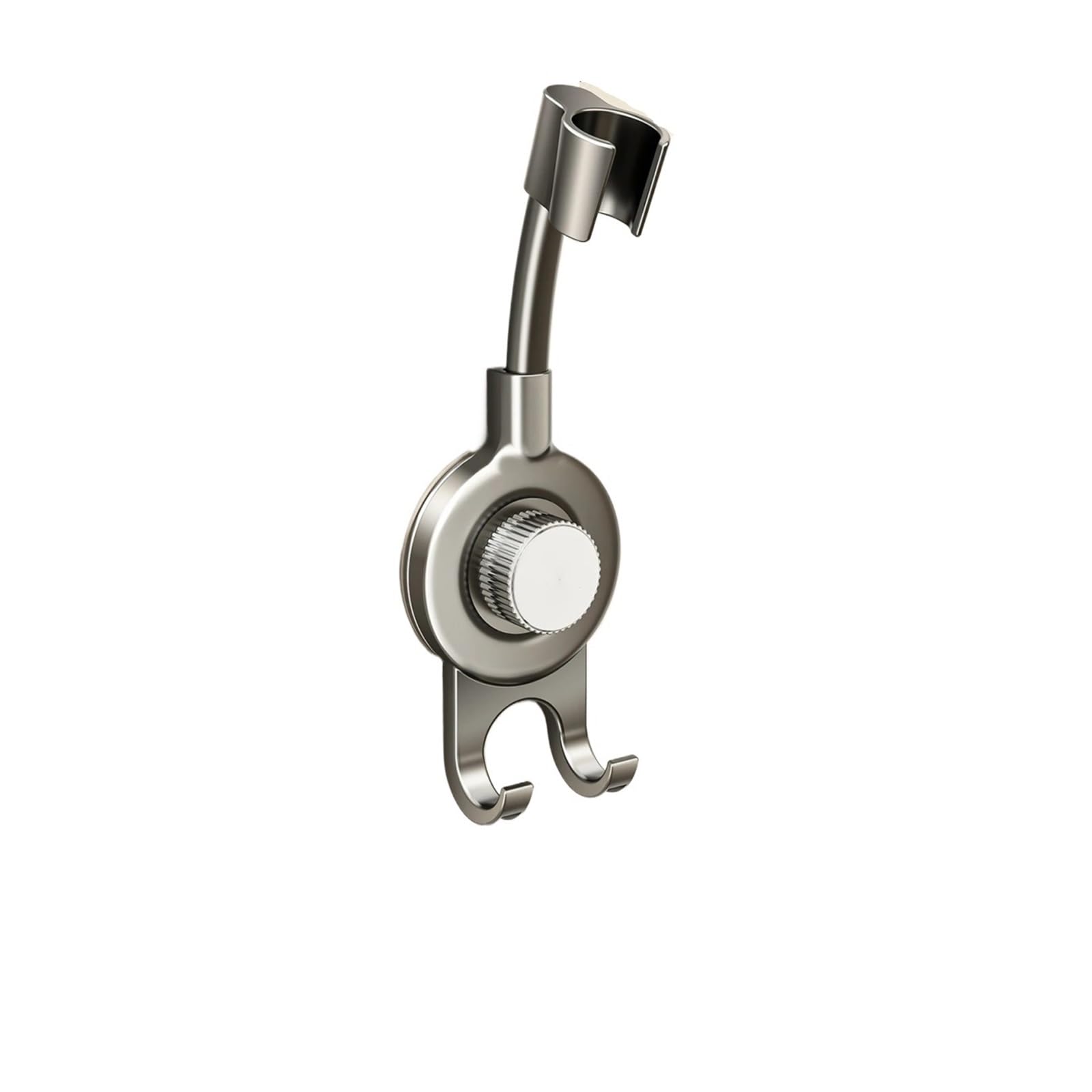 Gfjfsetsh Grey 1Pcs Adjustable Punch-Free Suction Cup Shower Holder(Grey)