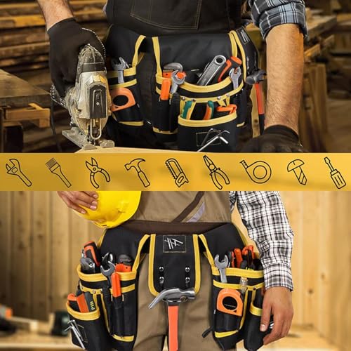 Magnetic Tool Belt with 27 Pockets