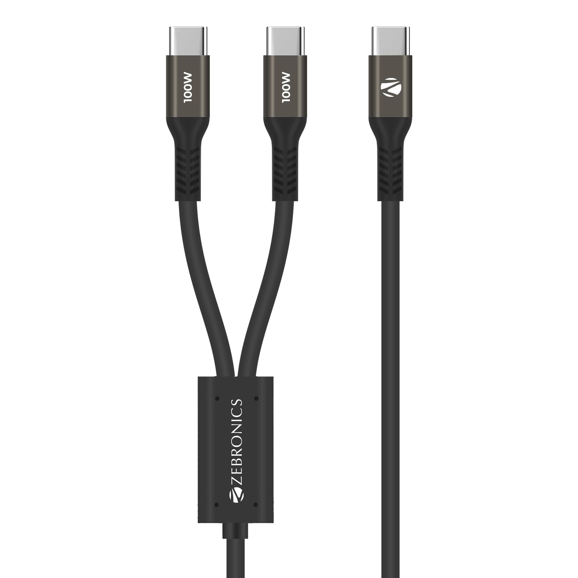 Zebronics 100W Type-C to Type-C 1.2m Cable, PD Fast Charge, 5A Output, SPD Protection, 480Mbps Data Sync, for iPhone 15 and Above, MacBook, iPad and Samsung Galaxy Series (WATTZ 100CC1, Black)-picture-15