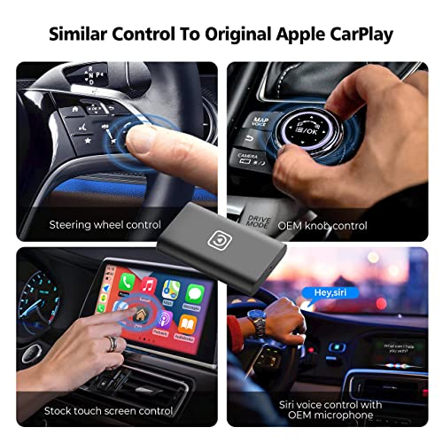 GiftLand Adaptador CarPlay sem fio sem fio CarPlay, converte com fio para CarPlay sem fio, Plug & Pl