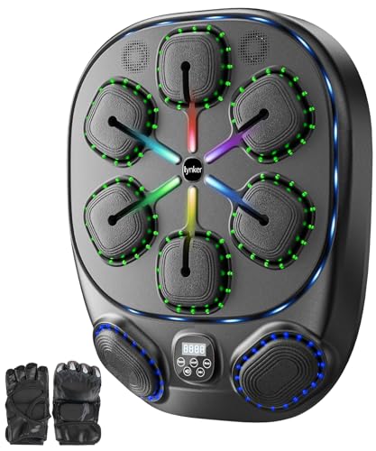 Lynker Smart Music Boxing Machine for Adults & Kids, Portable Home Gym Equipment, Dummy Punching Bag...