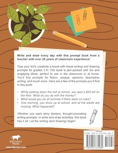 101 Writing Prompts for Grades 3-5: Daily Writing and Drawing Prompts for Stories, Journal Entries, Essays, and Writing Assignments (Mark Trevor's Writing Prompts) - Image 2