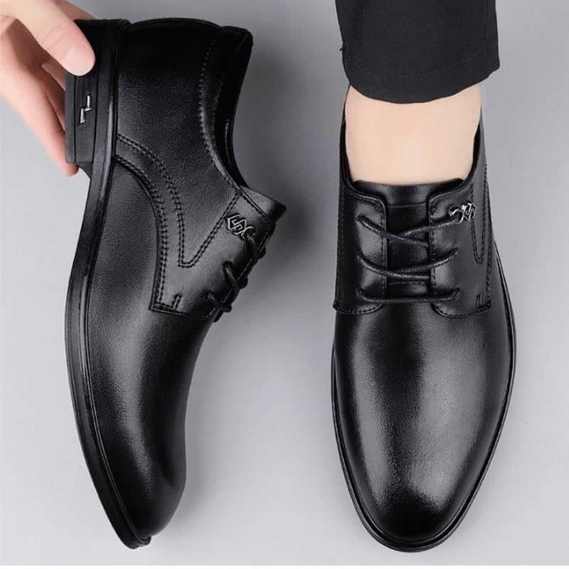 Comfort Orthopedic Shoes for Men Heightening Effect Business Casual Shoes Black Leather Shoes for Banquet2