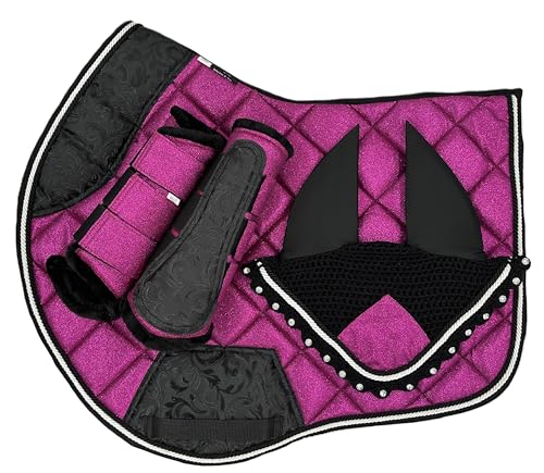 BRIAN AND COMPANY ITALY Schabracken-Set Glitter (COB, Fuchsia)