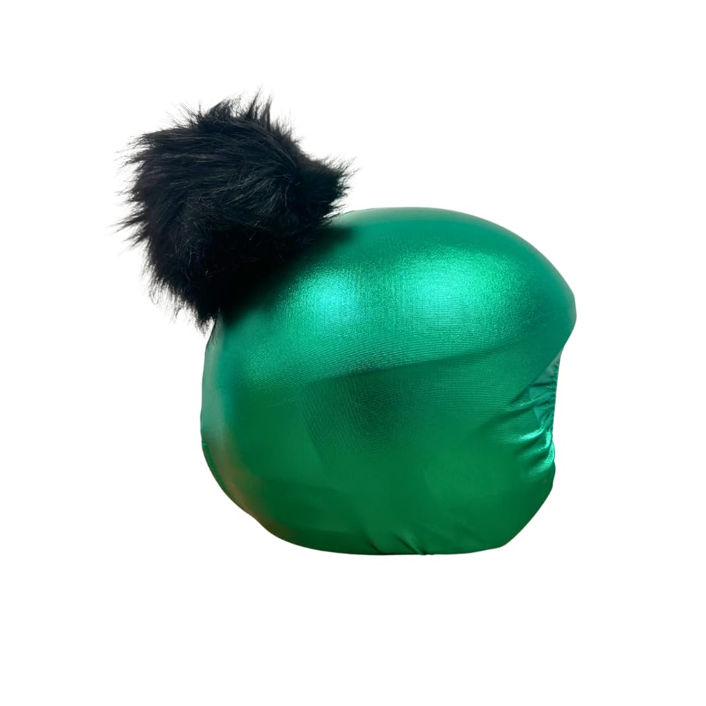 Housse de casque Coolcasc extensible vert uni taille unique amovible pour ados